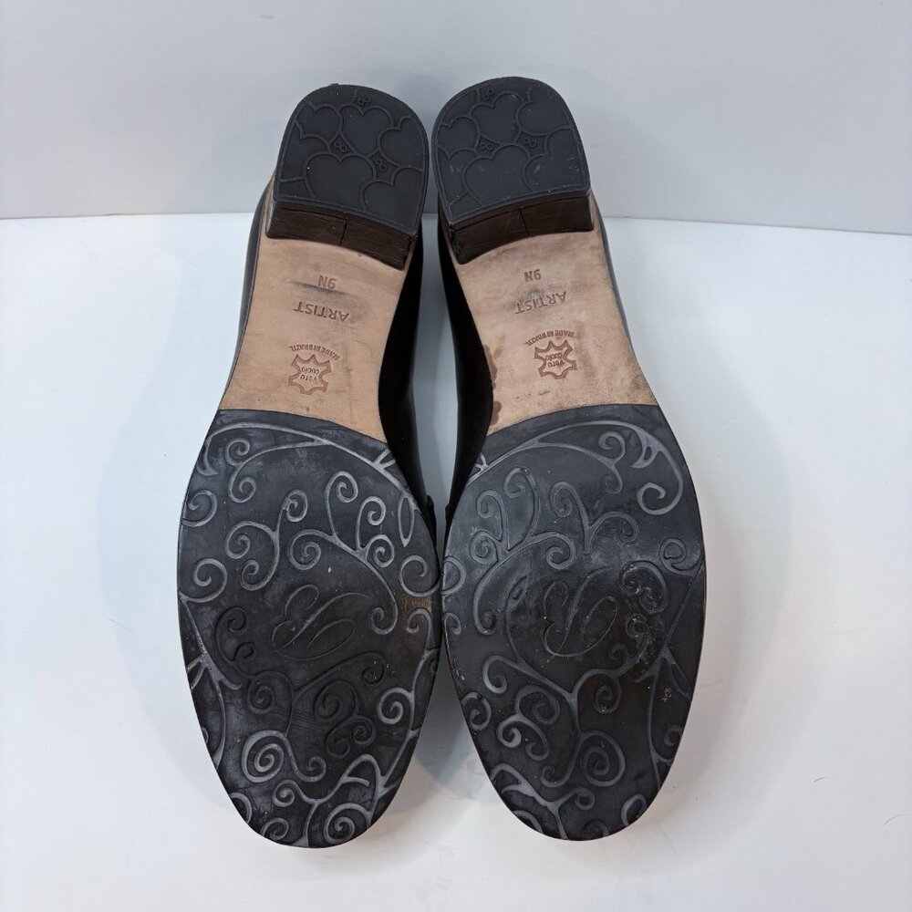 Brighton Artist Brown & Croc Laofers w/Silver Design and Low Heel 9N Retro, 90’s - Picture 6 of 10